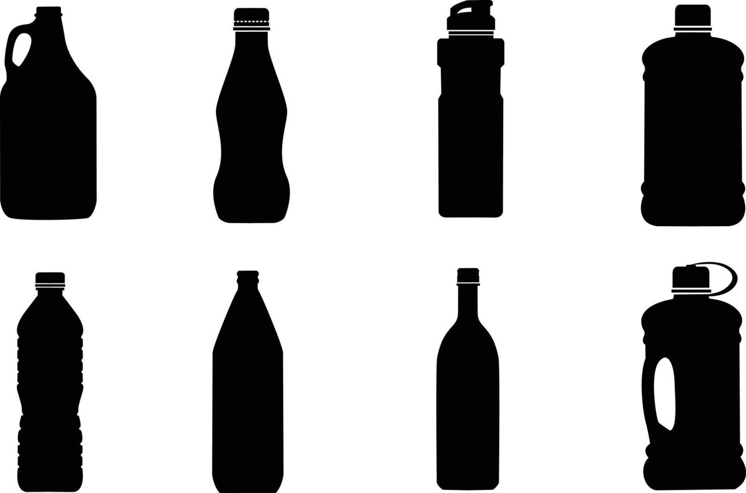 vecteur de silhouette de bouteille