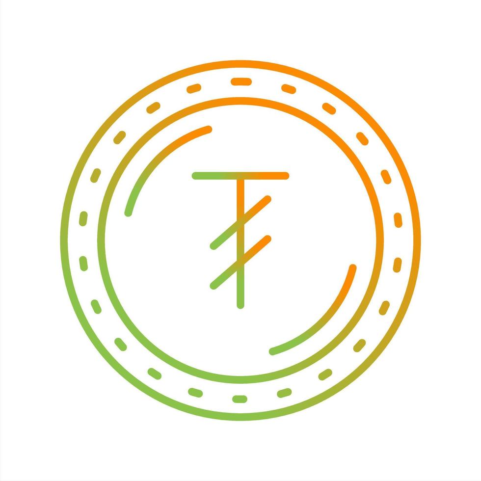 icône de vecteur de devise tugrik