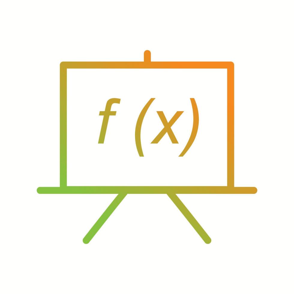 icône de ligne vecteur belle formule
