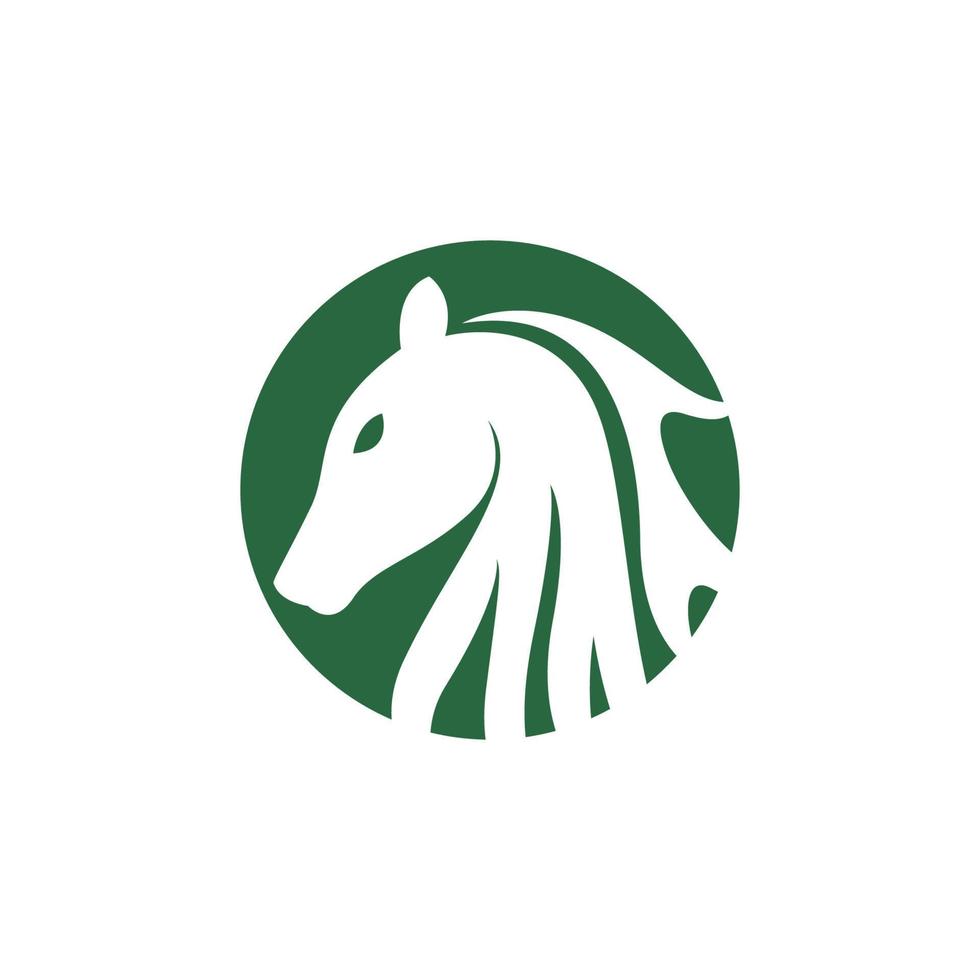 icône de vecteur de modèle de logo de cheval