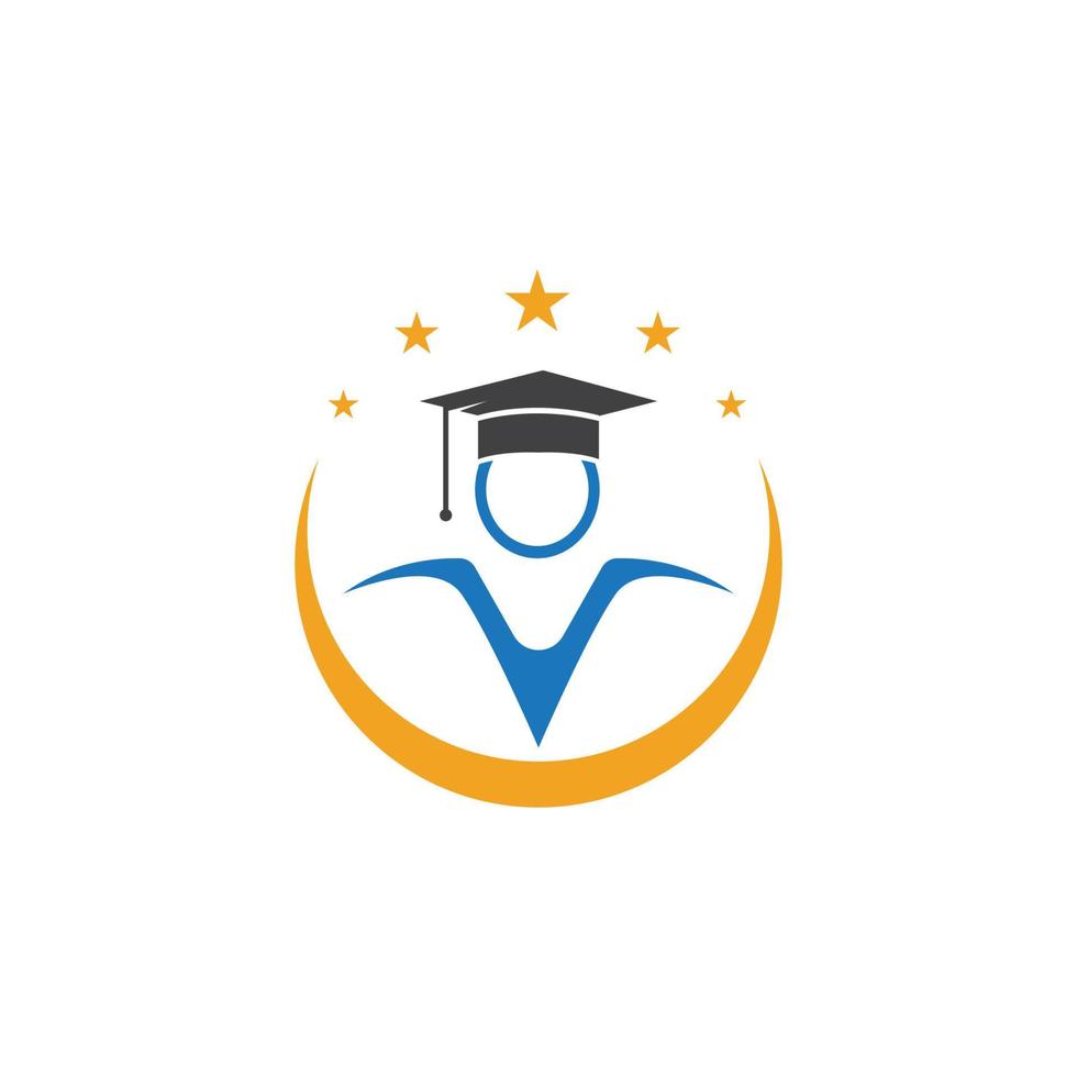 vecteur de modèle de logo de l'éducation