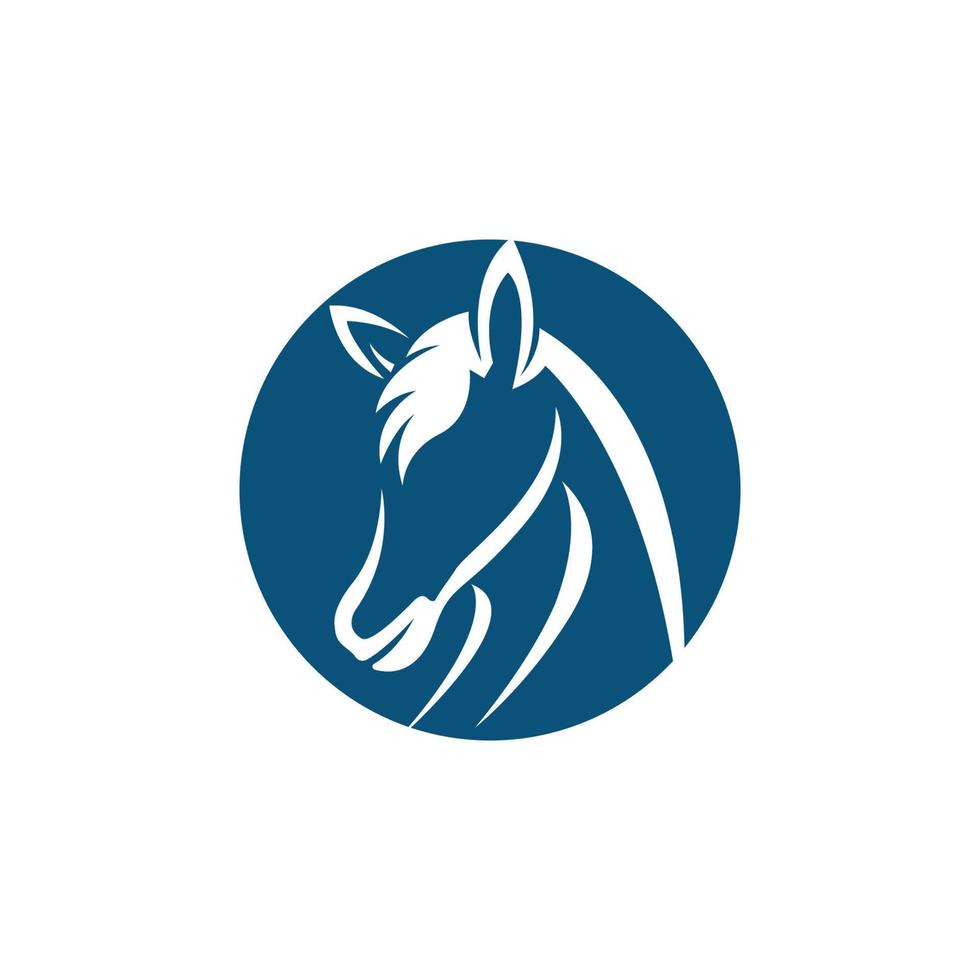 icône de vecteur de modèle de logo de cheval