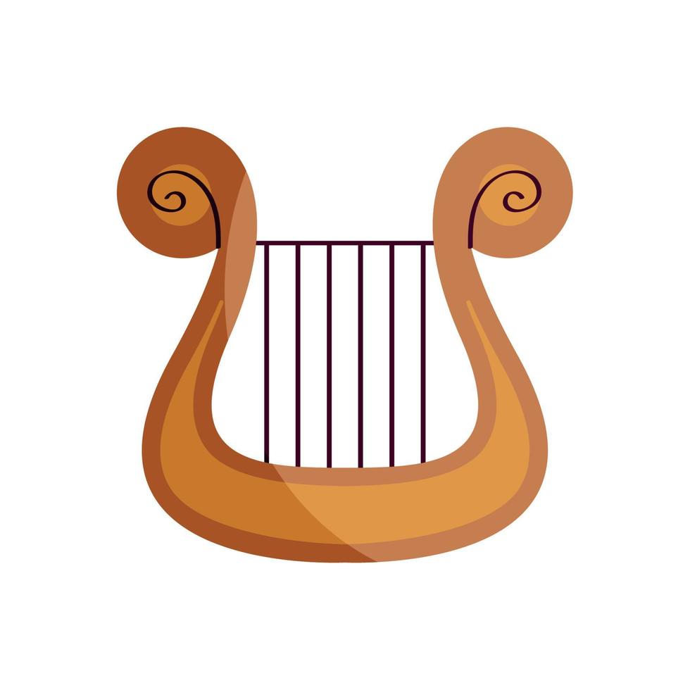 instrument de musique harpe vecteur