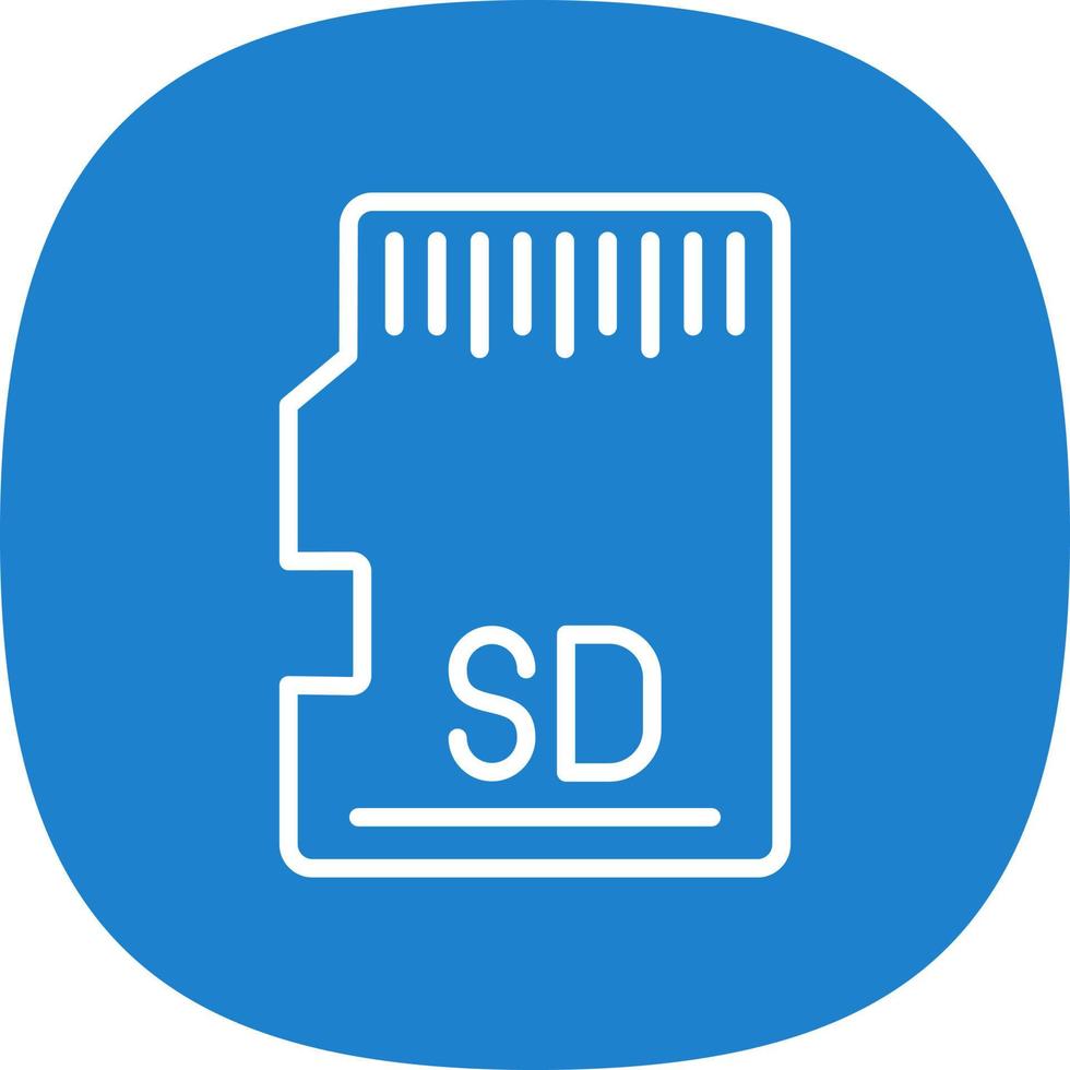 conception d'icône de vecteur de carte sd