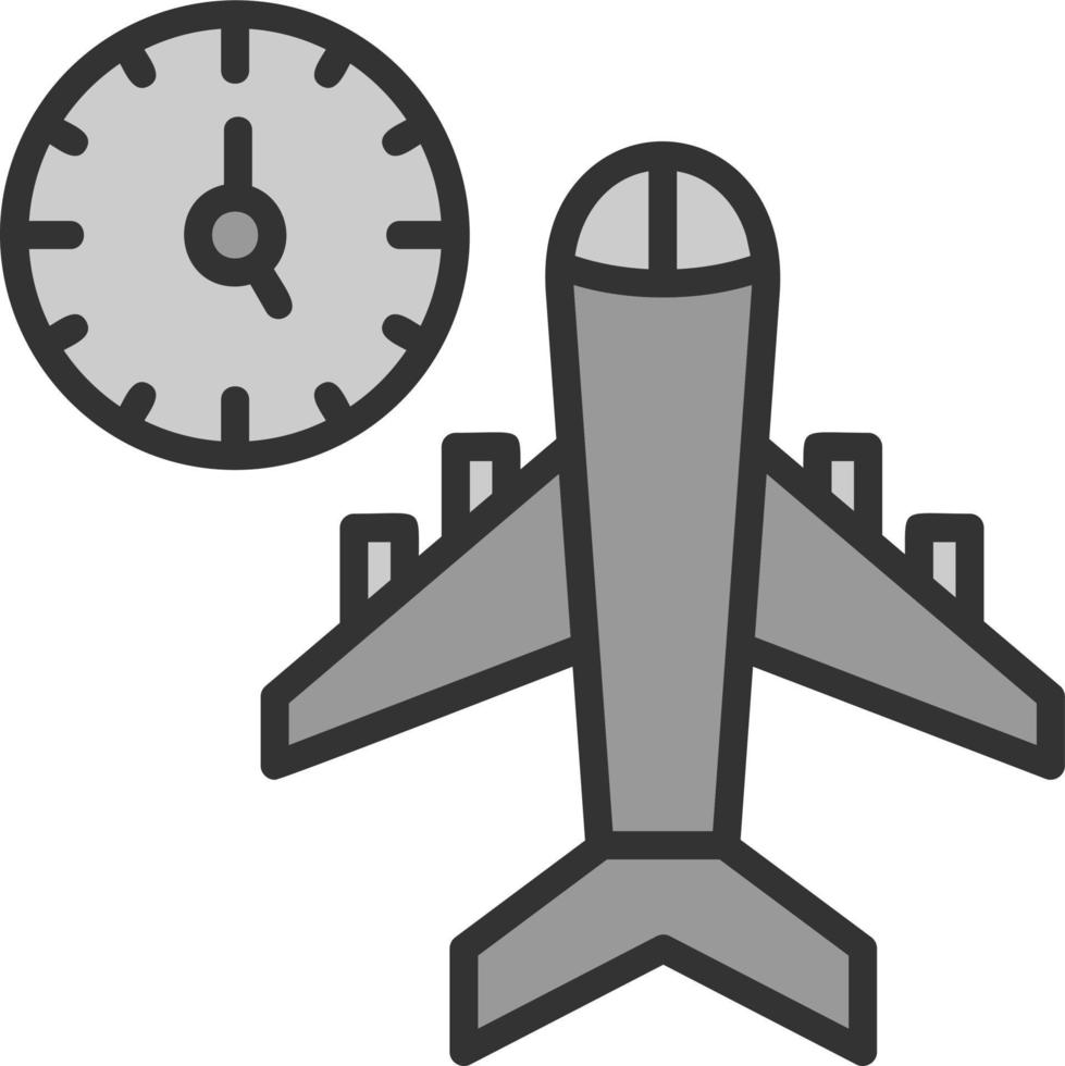 conception d'icônes vectorielles horaires de vol vecteur