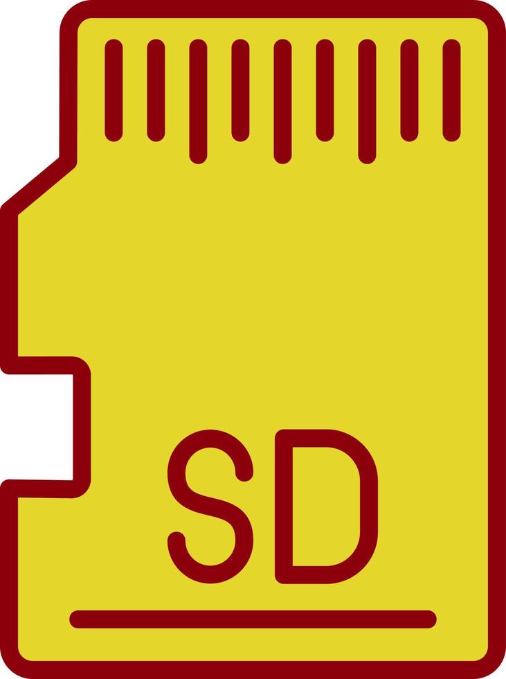 conception d'icône de vecteur de carte sd