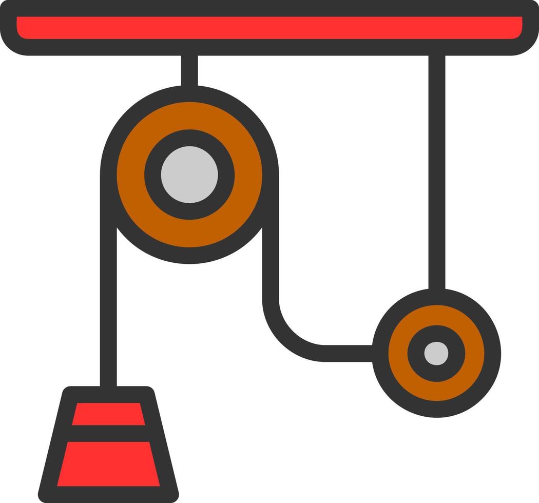 conception d'icône de vecteur de poulie