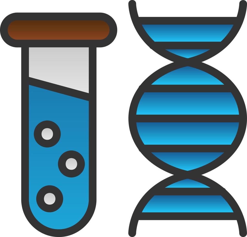 conception d'icône de vecteur de test d'adn