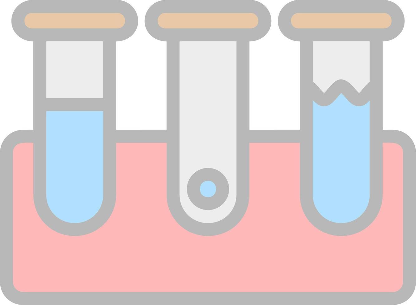 conception d'icônes vectorielles de tubes à essai vecteur