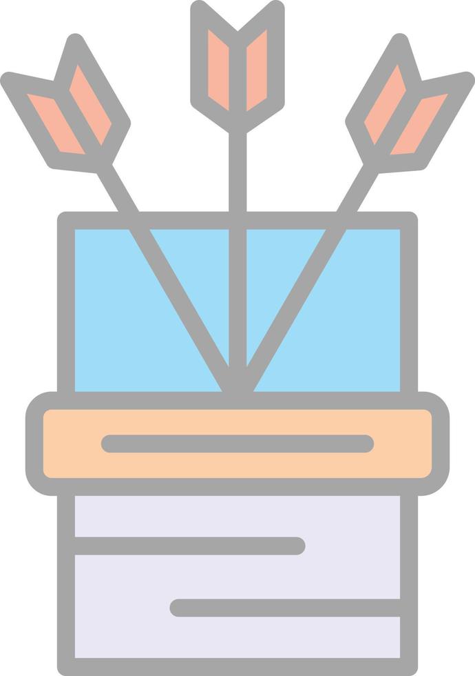 conception d'icône de vecteur de carquois
