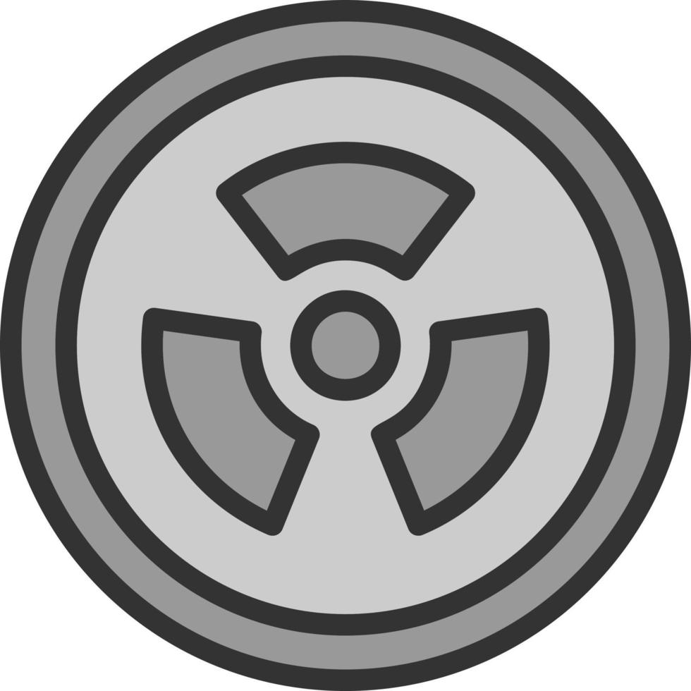 conception d'icône de vecteur de radioactivité