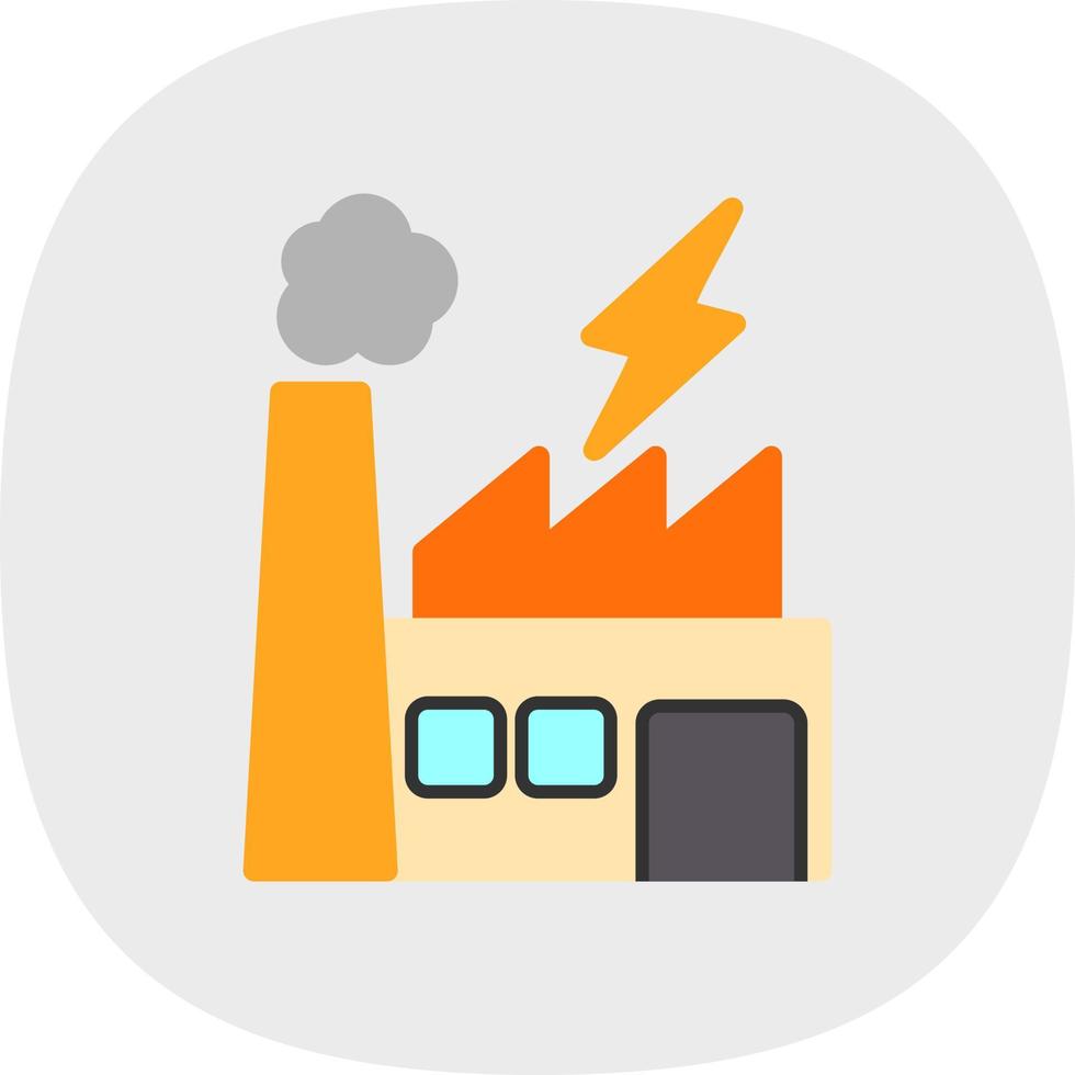 conception d'icône de vecteur de centrale électrique