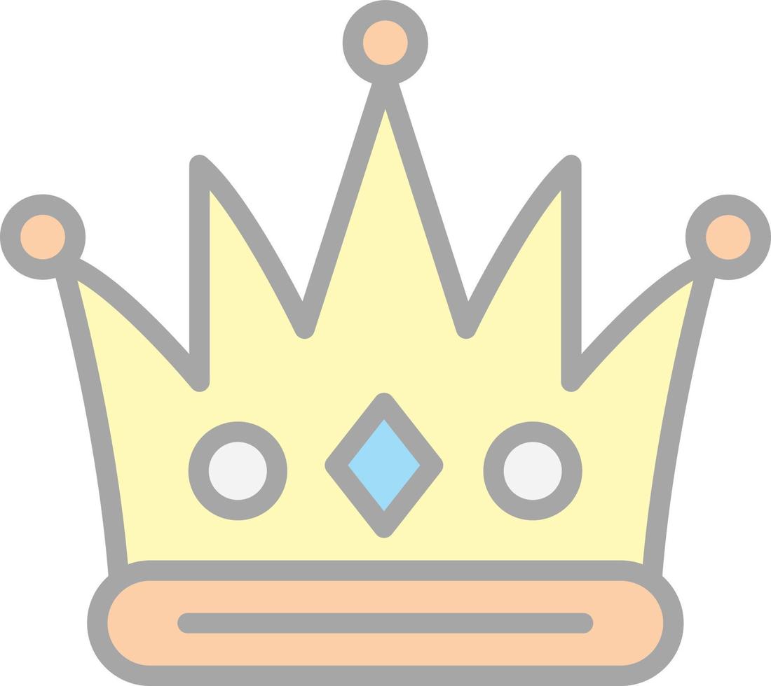 conception d'icône de vecteur de couronne de reine