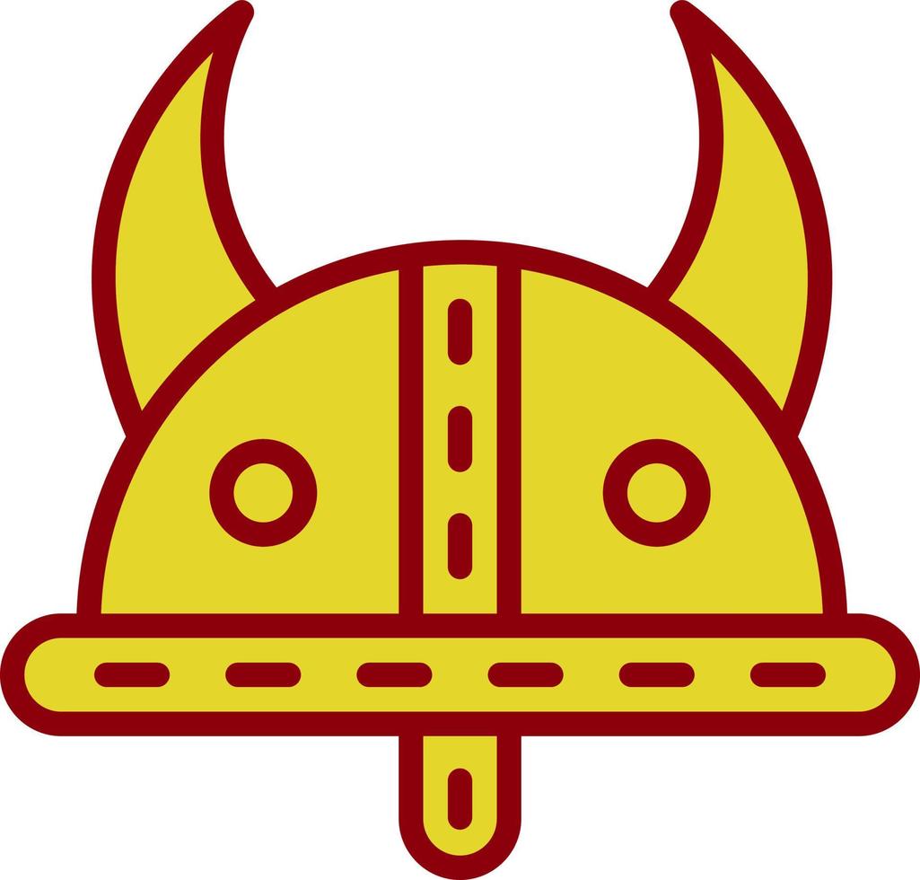 conception d'icône de vecteur de casque viking