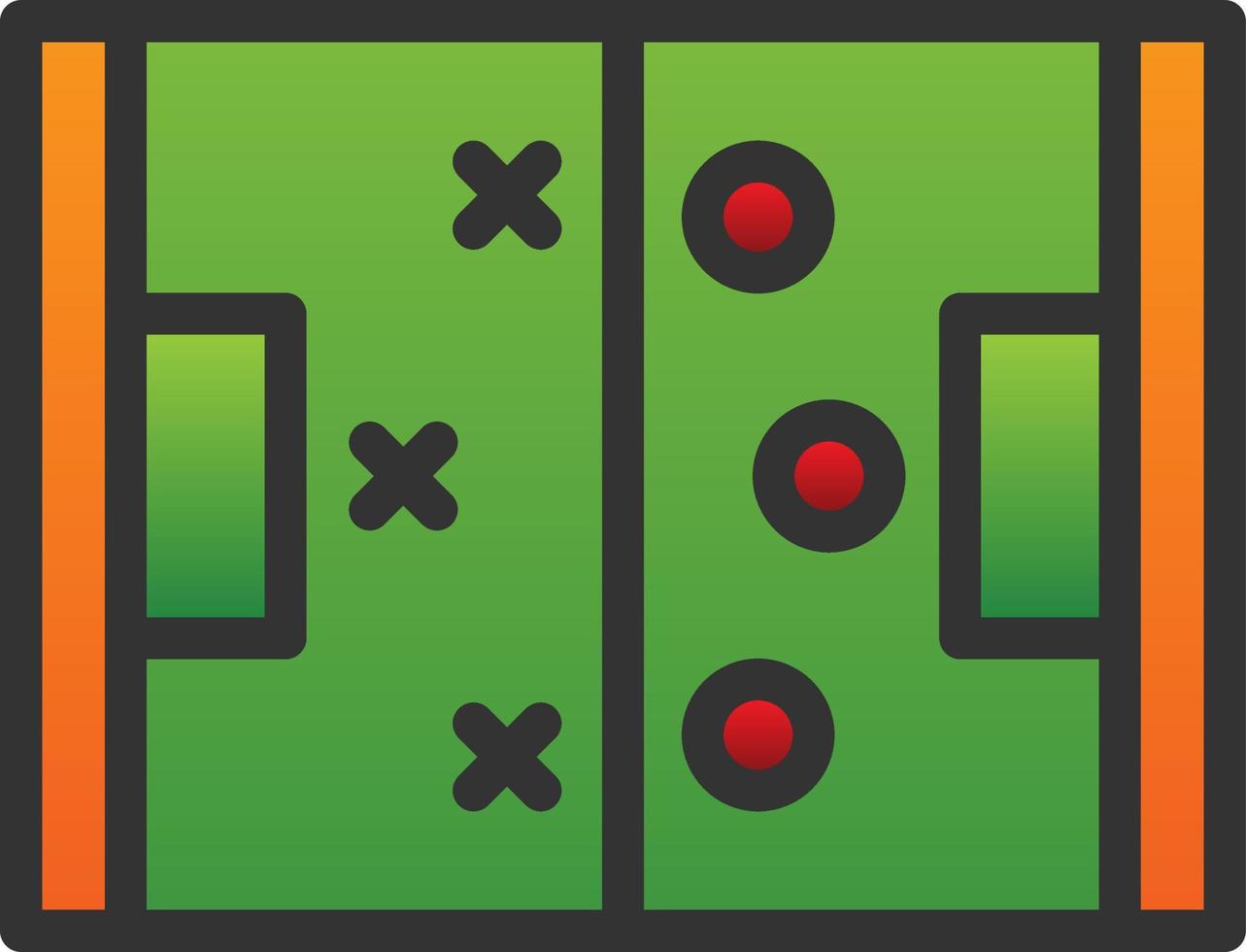 conception d'icône de vecteur de terrain de hockey