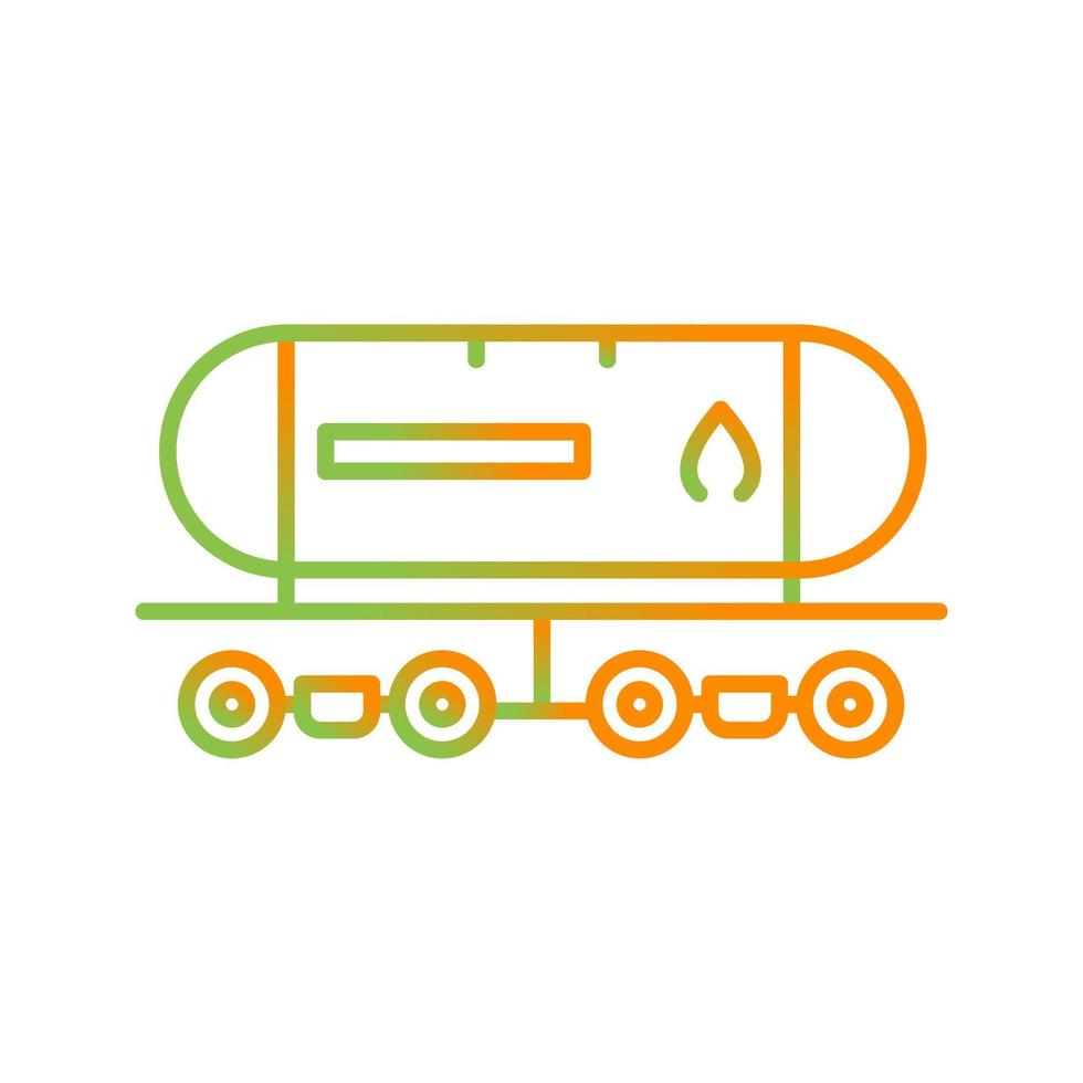 icône de vecteur de wagon-citerne