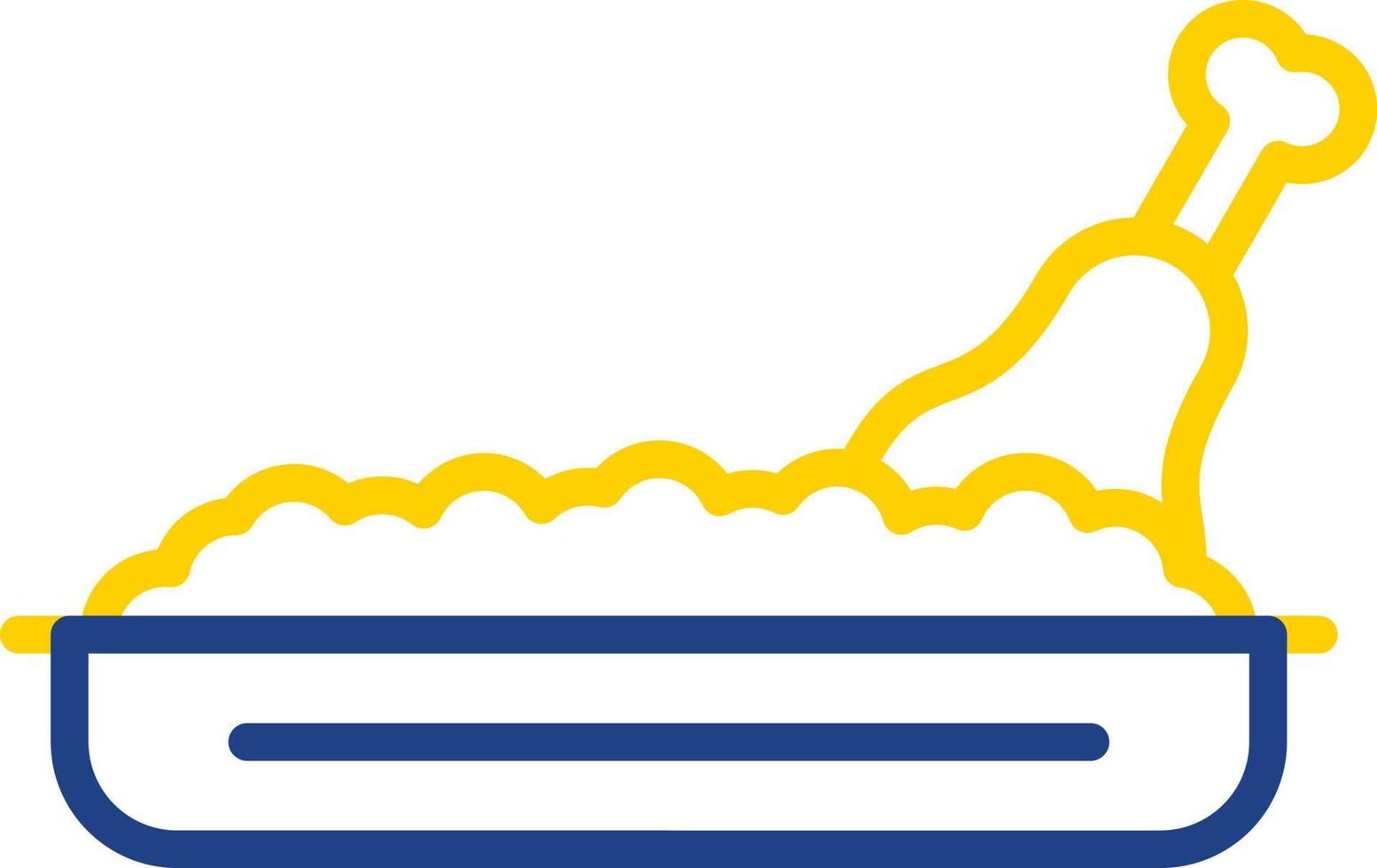 conception d'icône de vecteur de dîner