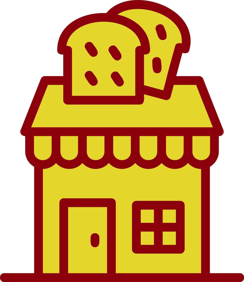 conception d'icône vectorielle de boulangerie vecteur