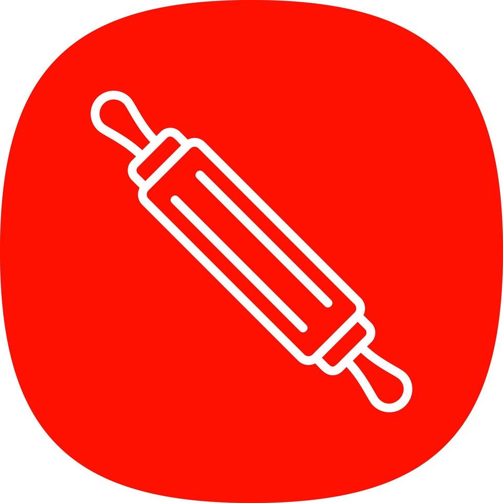 conception d'icône de vecteur de rouleau à pâtisserie