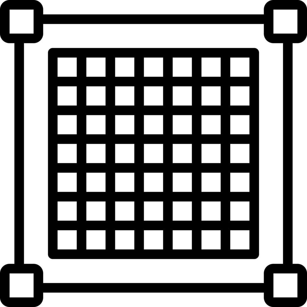 icône de ligne pour la grille vecteur
