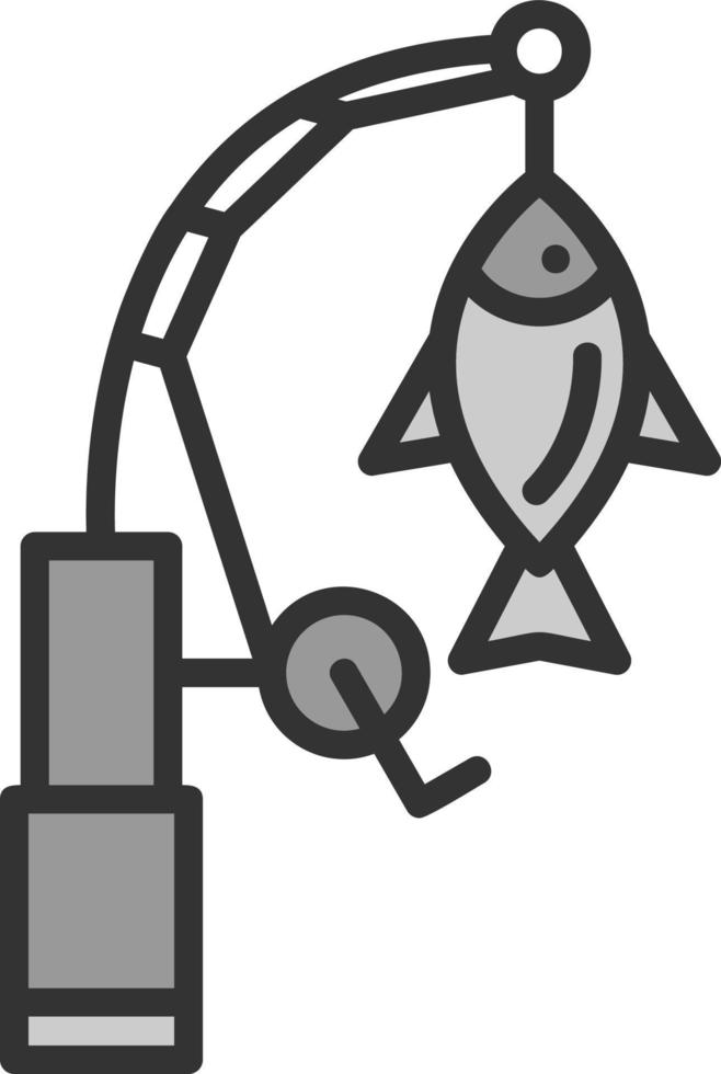 conception d'icône de vecteur de canne à pêche