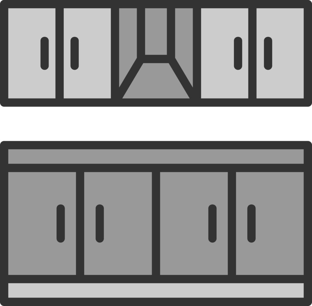 conception d'icône vectorielle de meubles de cuisine vecteur