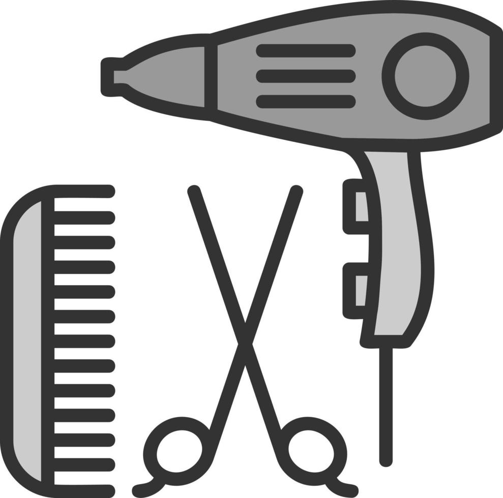 conception d'icône de vecteur de coiffure