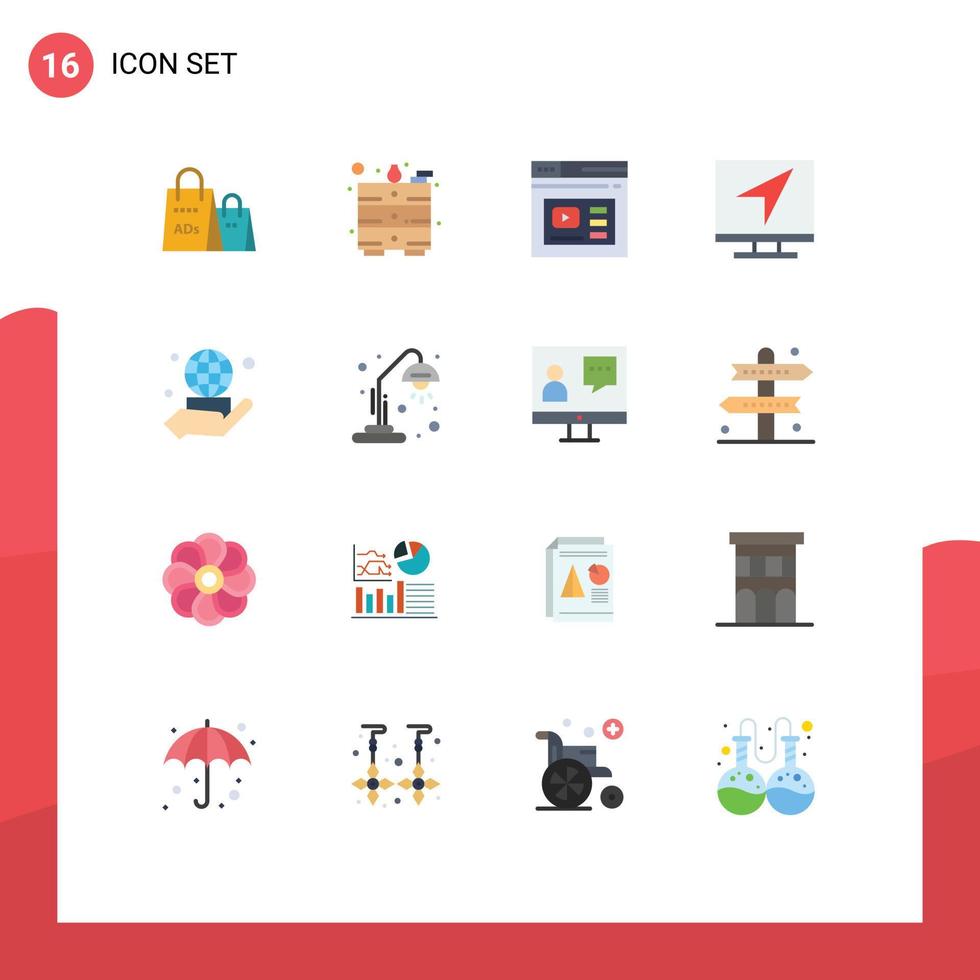 pack d'icônes vectorielles stock de 16 signes et symboles de ligne pour le courrier électronique en ligne internet pack modifiable vidéo d'éléments de conception de vecteur créatif