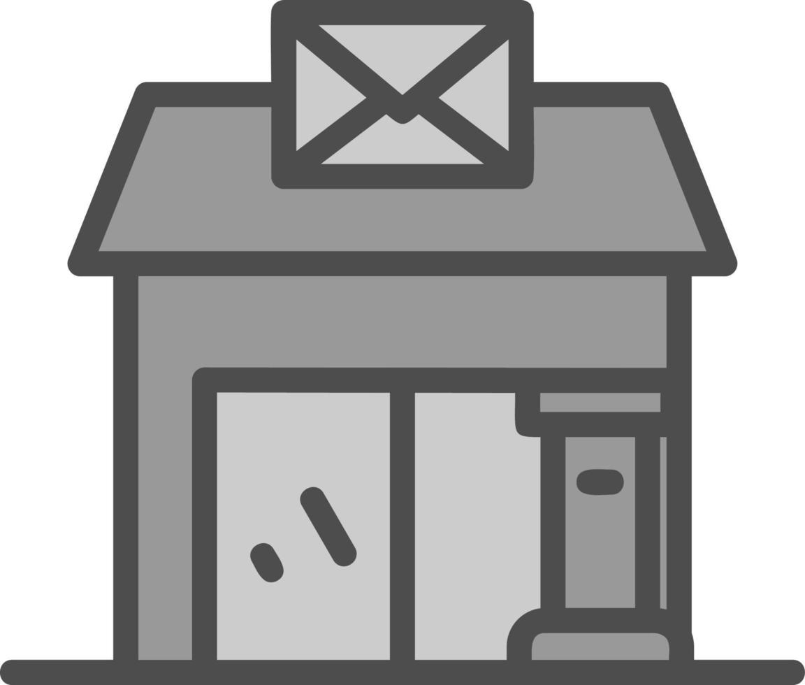 conception d'icône vectorielle de bureau de poste vecteur
