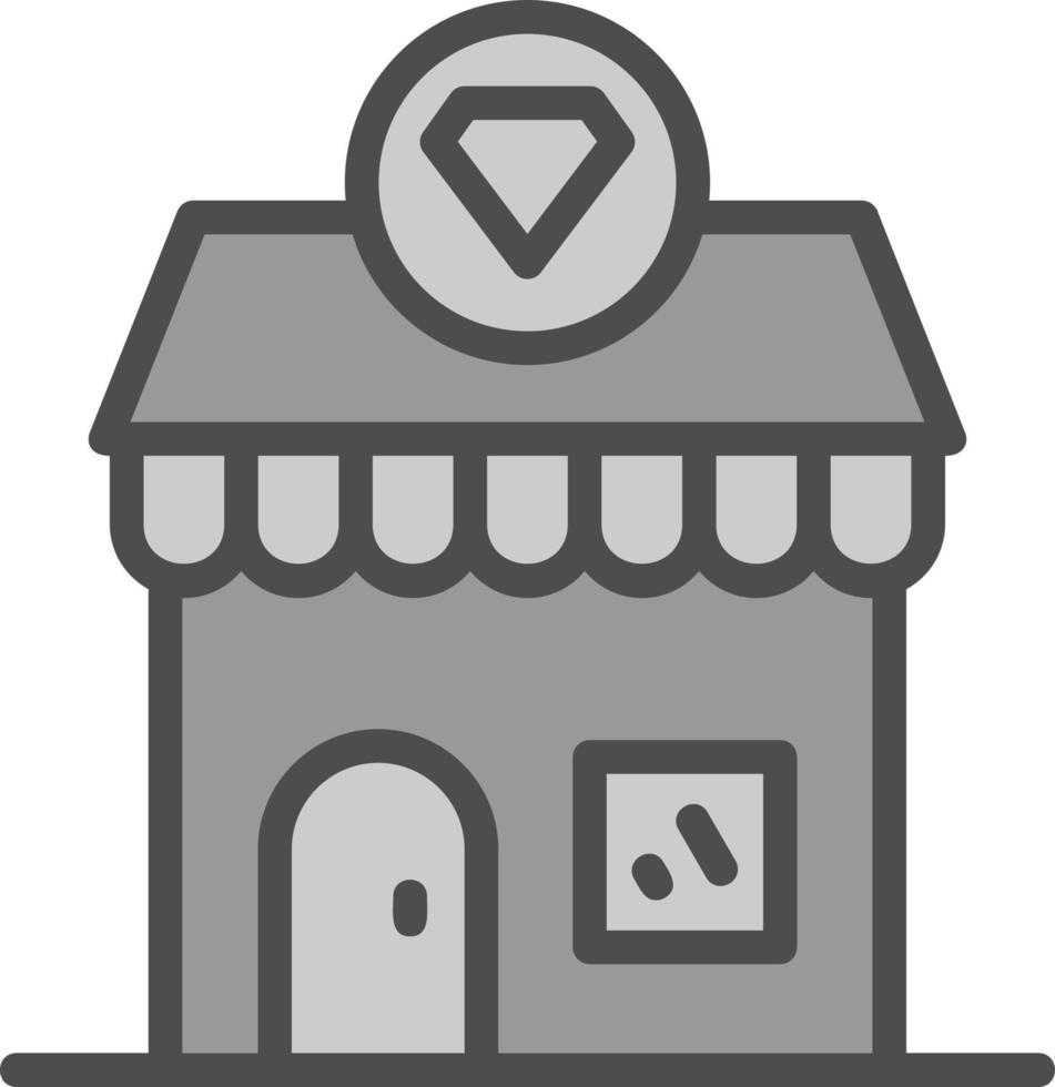 conception d'icône vectorielle de magasin de bijoux vecteur