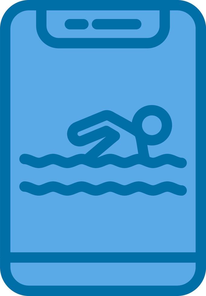 conception d'icône de vecteur de natation