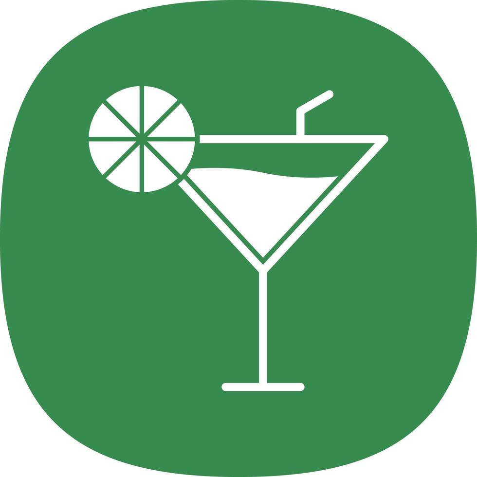 conception d'icône de vecteur de cocktail