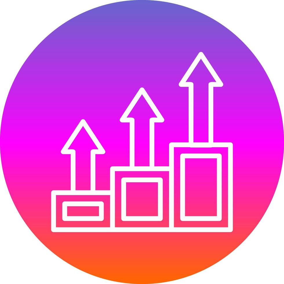 conception d'icône de vecteur de croissance