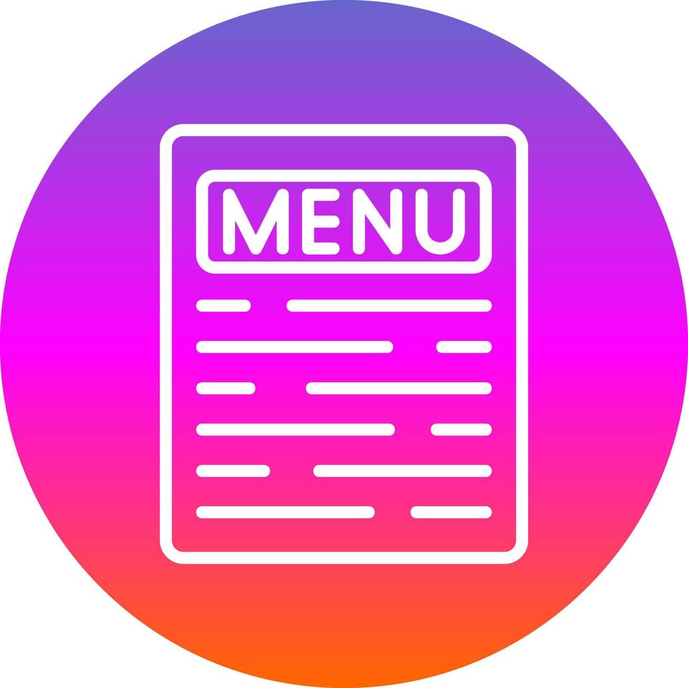 conception d'icône de vecteur de menu