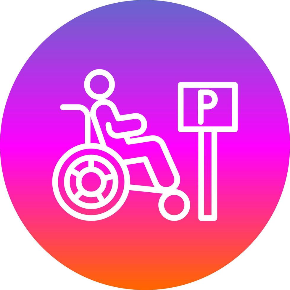 conception d'icône vecteur handicap