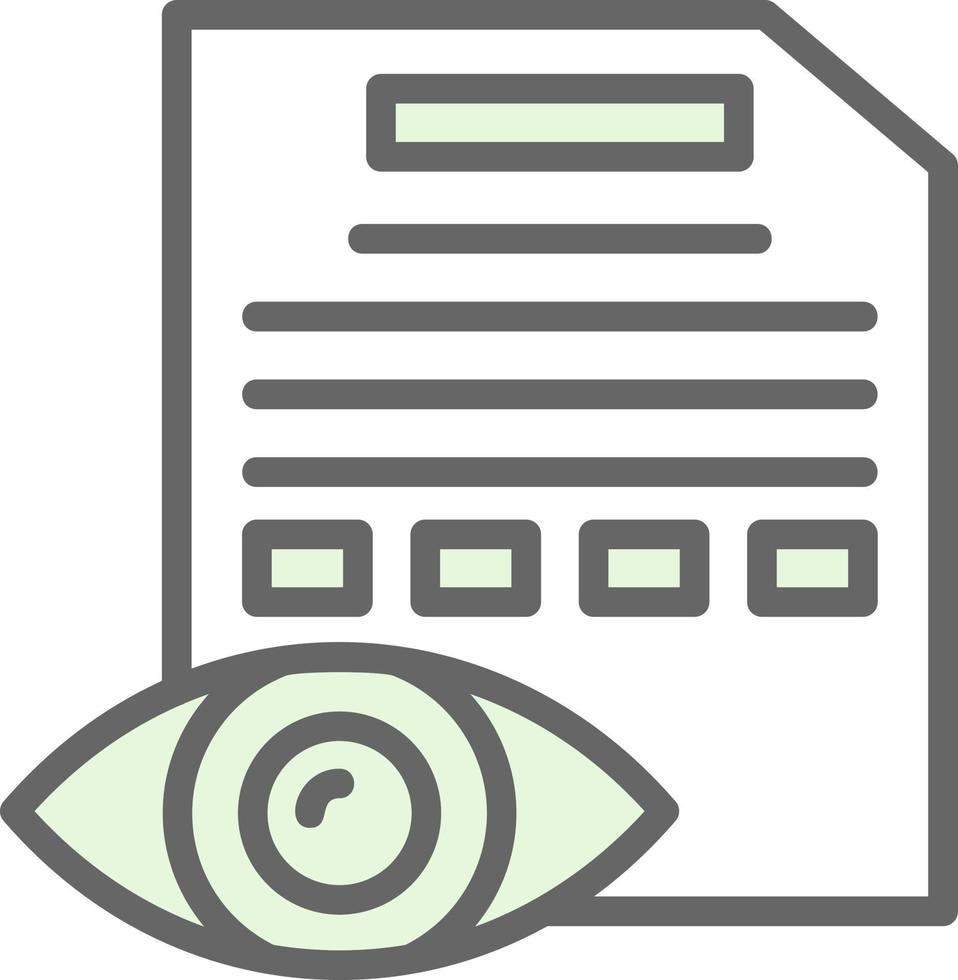 conception d'icône de vecteur de test oculaire