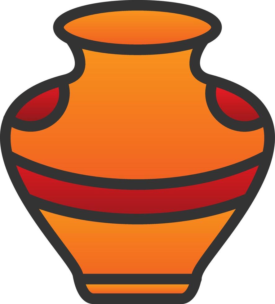 conception d'icône de vecteur de poterie