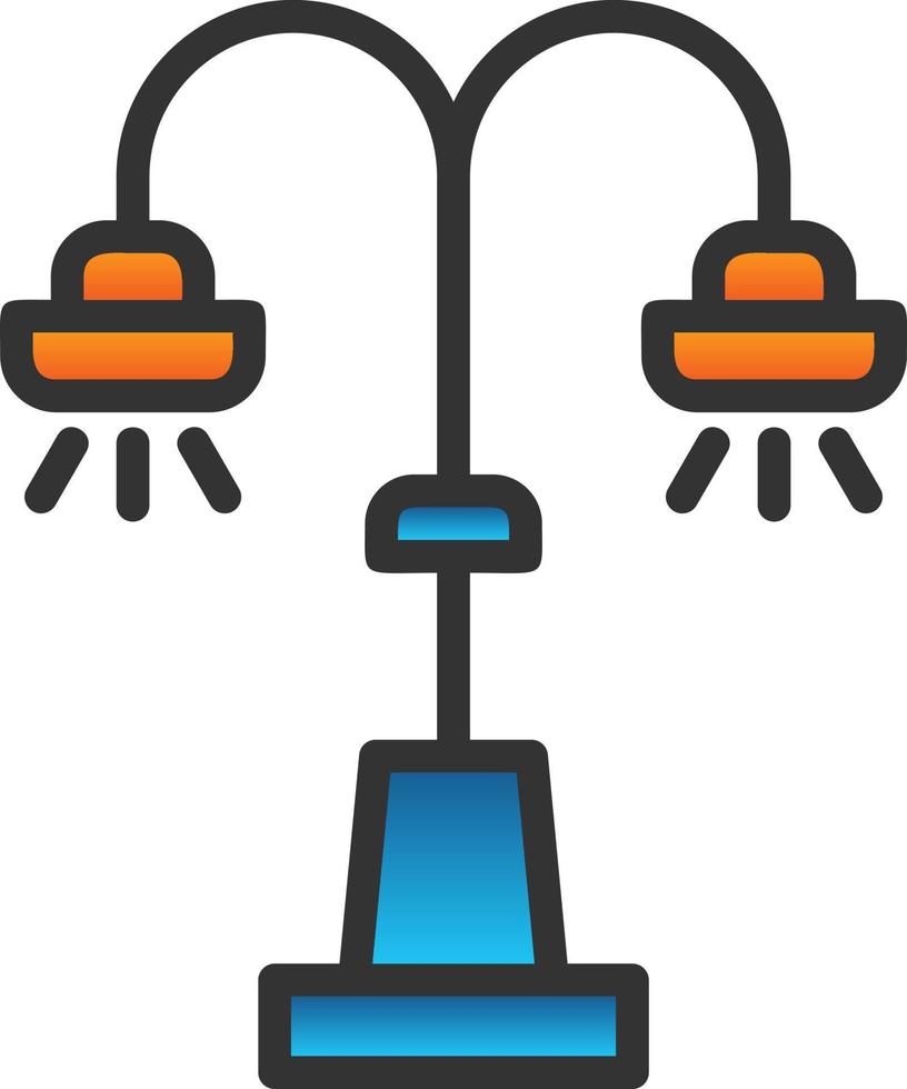 conception d'icône de vecteur de lampadaire