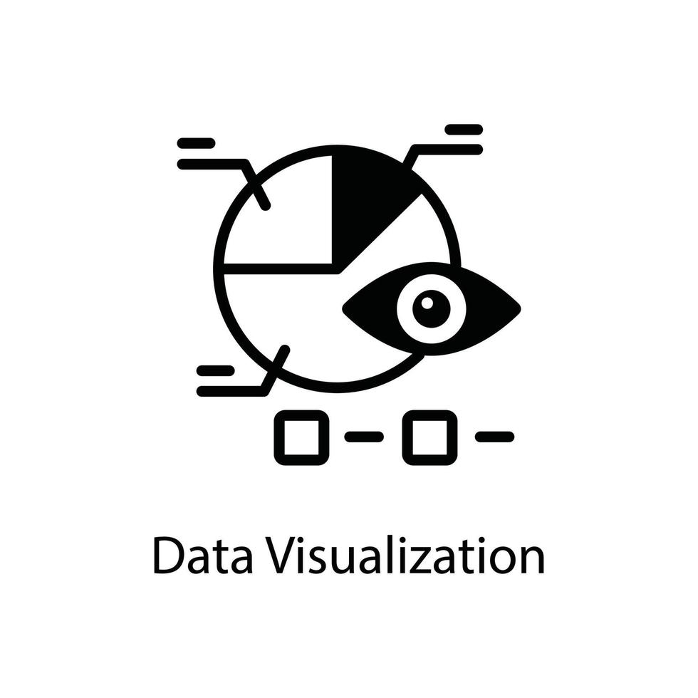 vecteur de visualisation de données icône de style commercial et financier. eps 10