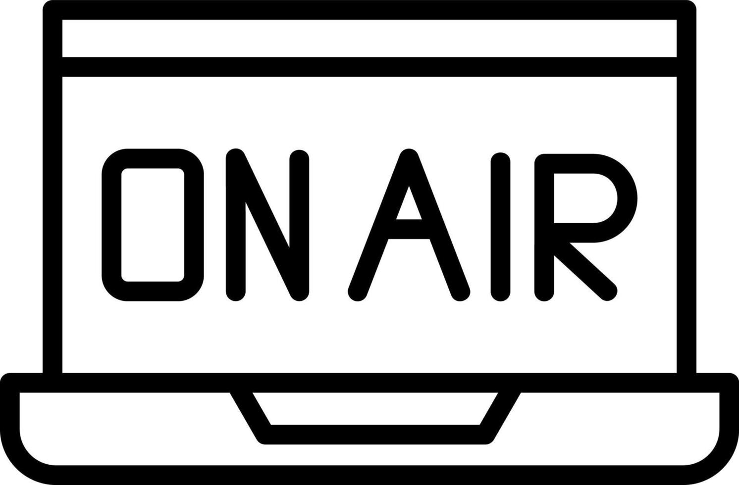 sur la conception d'icône de vecteur d'air