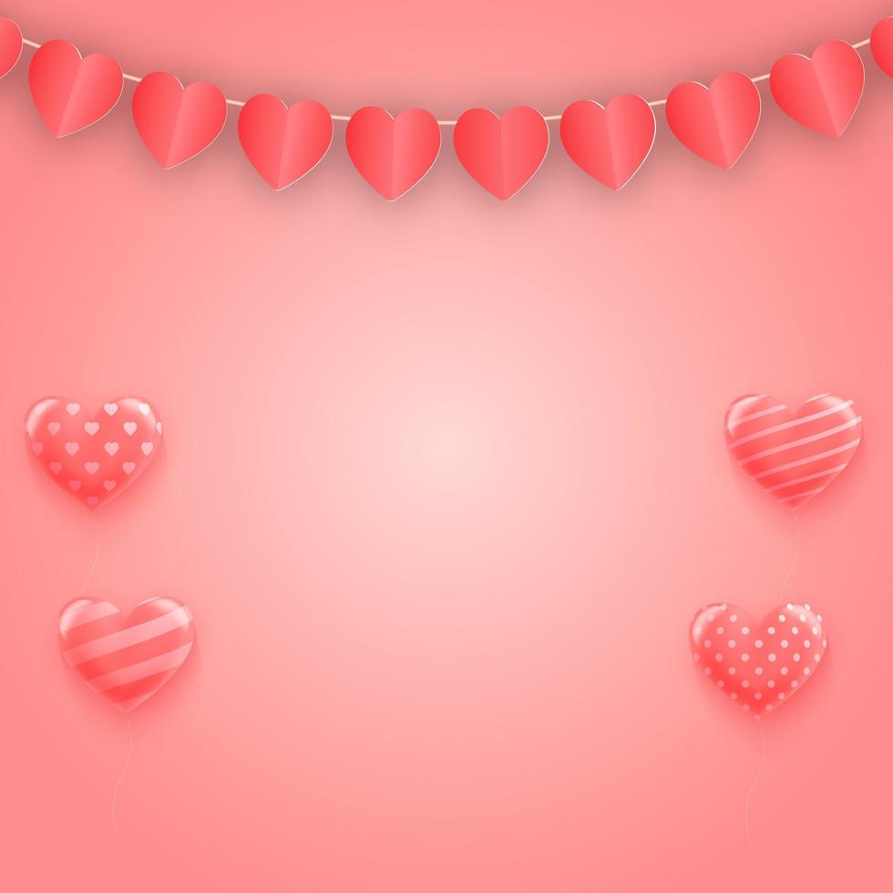 fond de vente saint valentin avec coeur. illustration vectorielle. papier peint, dépliants, affiches, brochures, bannières. symboles vectoriels d'amour pour les femmes heureuses, la fête des mères, la Saint-Valentin, l'anniversaire vecteur