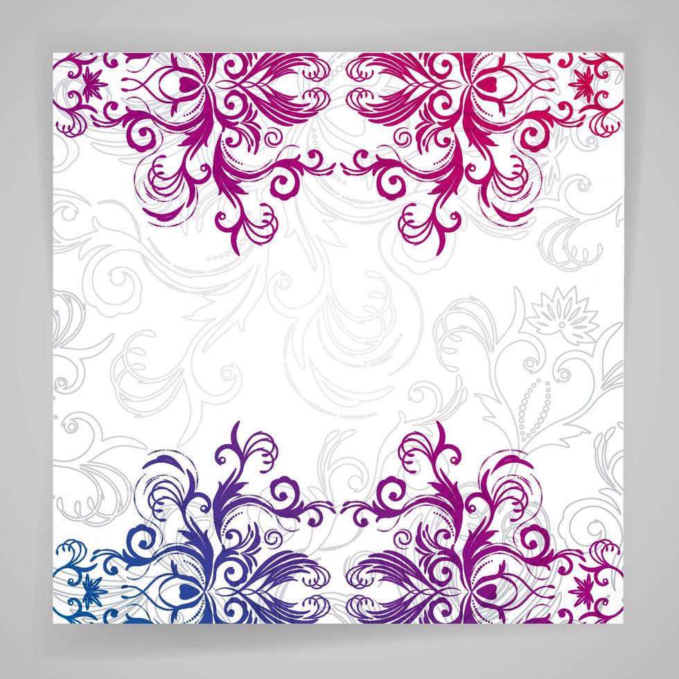 fond floral abstract vector avec fleurs orientales.