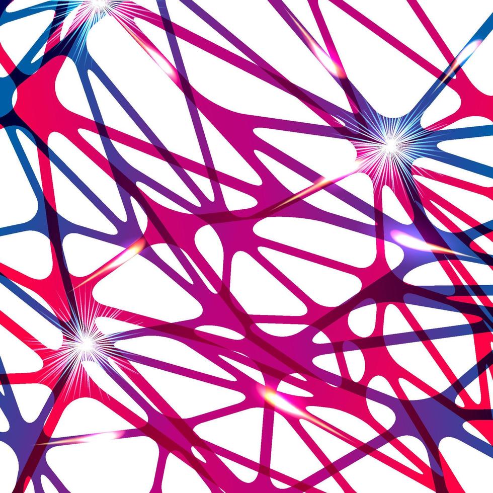 arrière-plan abstrait net neurone, illustration numérique de conception graphique vectorielle. vecteur