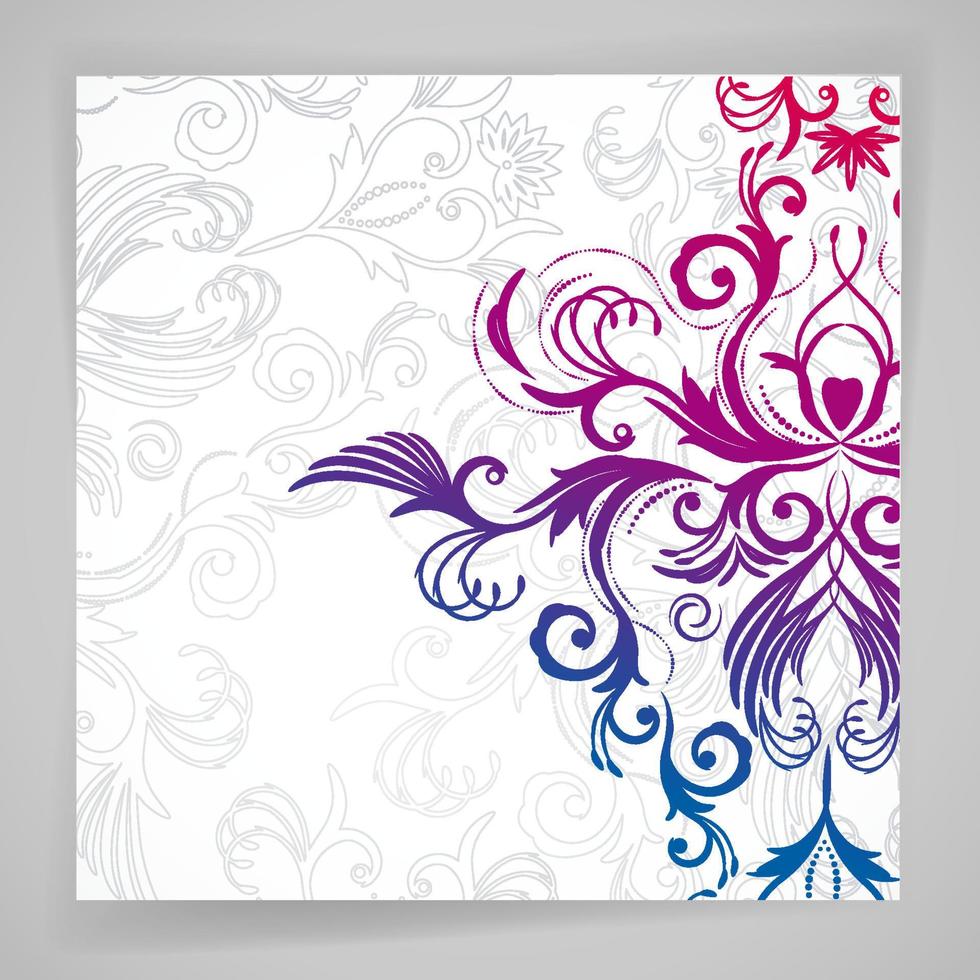 fond floral abstract vector avec fleurs orientales.