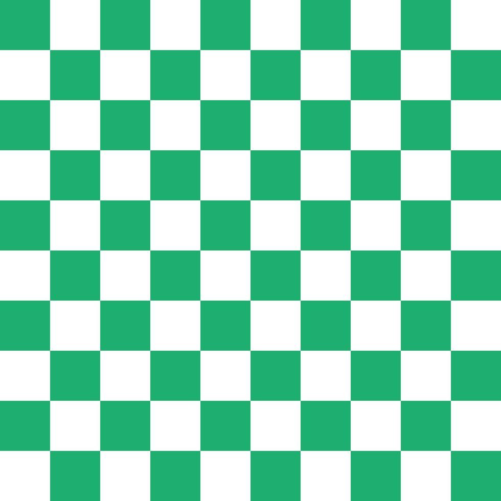 motif de vérification sans couture vert et blanc vecteur