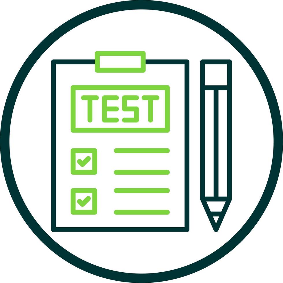 conception d'icône de vecteur de test