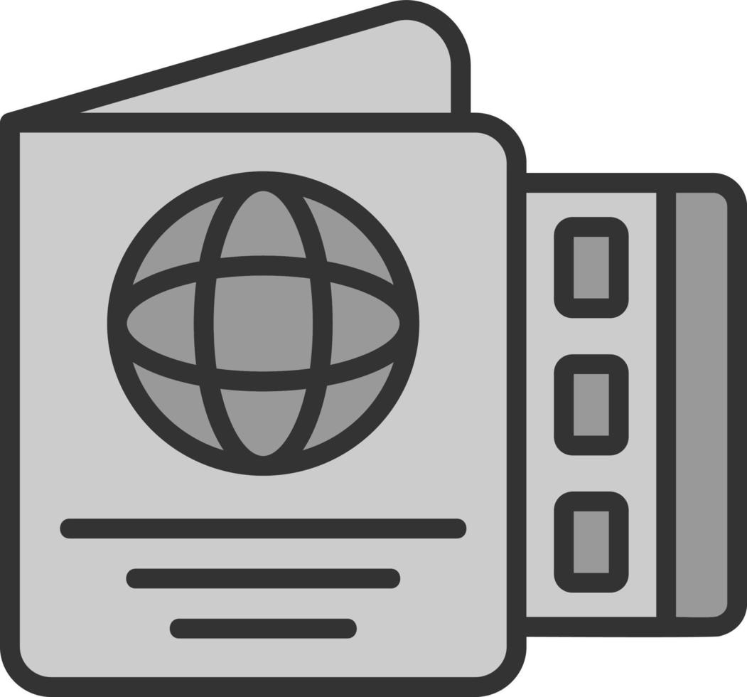 conception d'icône de vecteur de passeport