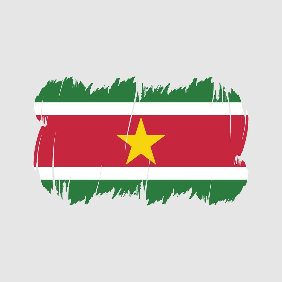 vecteur de brosse drapeau suriname