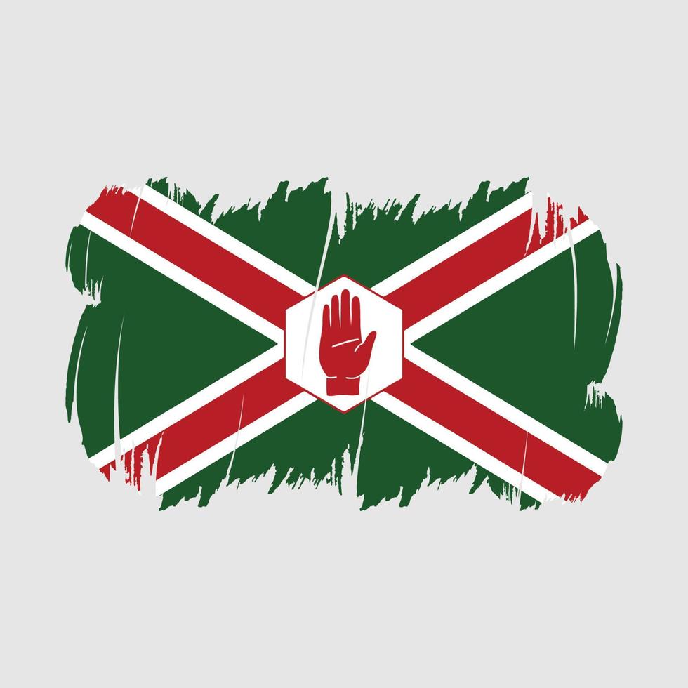 vecteur de brosse drapeau irlande du nord