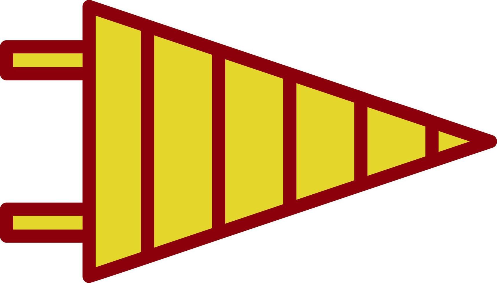 conception d'icône de vecteur de fanion